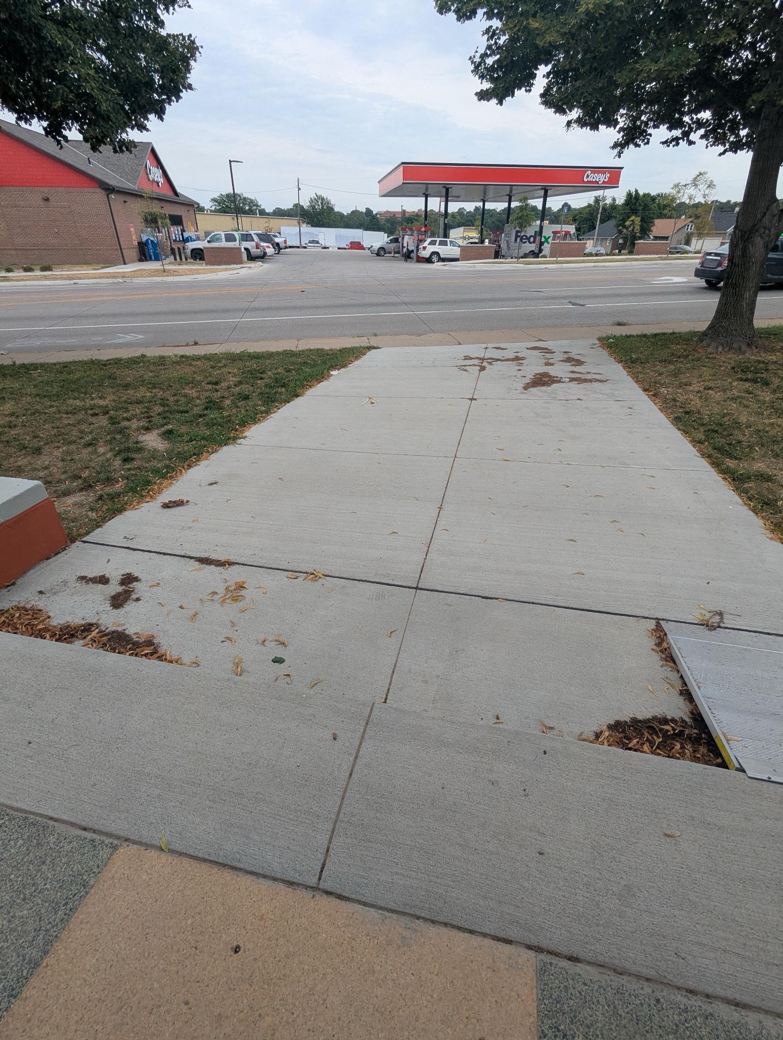 A photo of the ramp leading to the Clover24 front doors