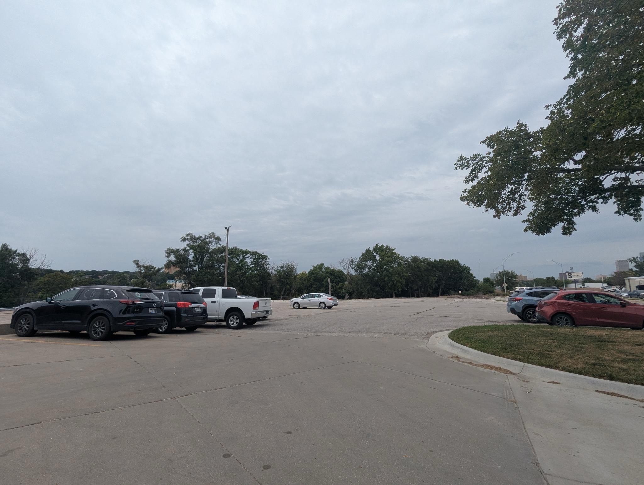 A photograph of the Clover24 parking lot